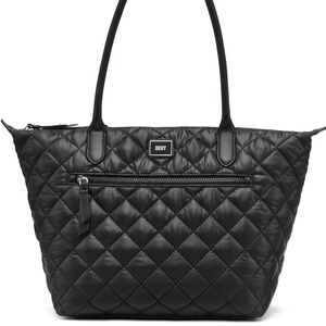 DKNY Quilted Black Tote Bag